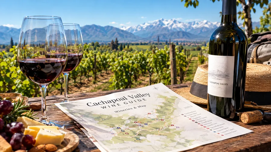 Guide des vins de la vallée de Cachapoal : Domaines et Carte